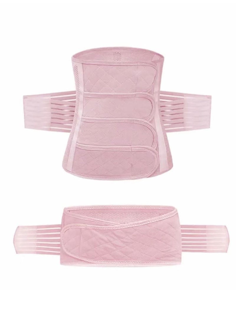 2 في 1 غلاف بطن ما بعد الولادة قابل للتعديل حزام الإنعاش C-Section حزام الإنعاش، التجليخ البطني، الخصر، الحوض، وربط دعم الحمل للتعافي ما بعد الولادة -مريح، قابل للتنفس - Image 3