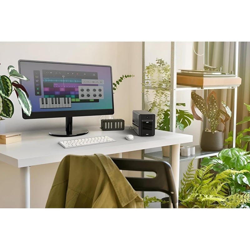 A.P.C. باك-UPS BX1100I-IN 1100VA، برج، 230V، 5 مخرج هندي 3 دبابيس 6A، AVR، بدون برنامج إيقاف التشغيل التلقائي، حل مثالي للطاقة الاحتياطية والحماية لمكتب المنزل، الكمبيوتر المكتبي والإلكترونيات المنزلية - Image 4