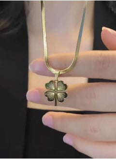Elegant Stainless Steel Gold Plated Necklace For Women
