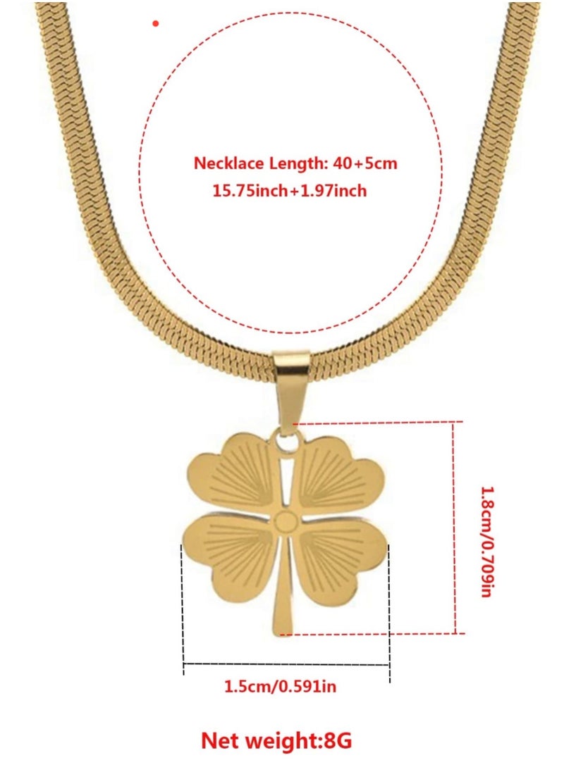 NOON'S UP - Elegant Stainless Steel Gold Plated Necklace For Women - Image 1