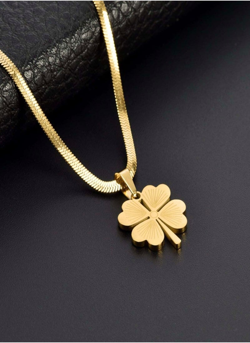 NOON'S UP - Elegant Stainless Steel Gold Plated Necklace For Women - Image 1