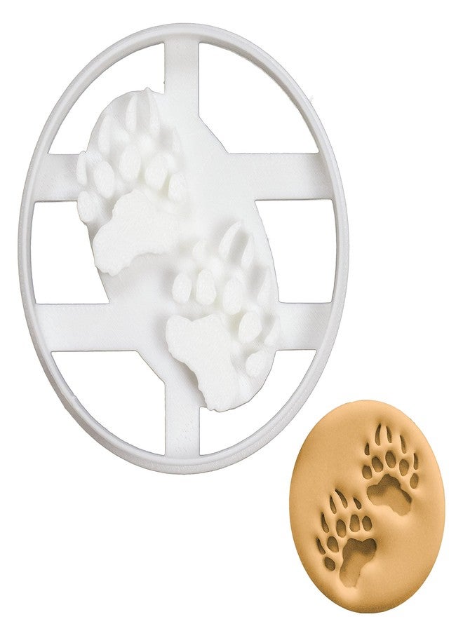 Bakerlogy Bear Paw Prints cookie cutter, 1 piece - Bakerlogy - Image 1