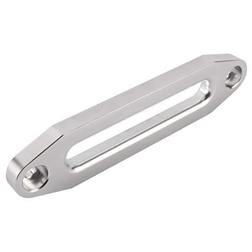 YaeKoo 10" Billet Polished Aluminum Hawse Fairlead Load Capacity 8000-15000 LBs with Mounting Hardware for Synthetic Winch Rope (Silver, 10") - Image 5