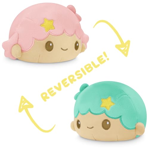 TeeTurtle - The Officially Licensed Original Sanrio Reversible Plushie - Little Twin Stars Plushie - Cute Sensory Fidget Stuffed Animals That Show Your Mood - Image 3