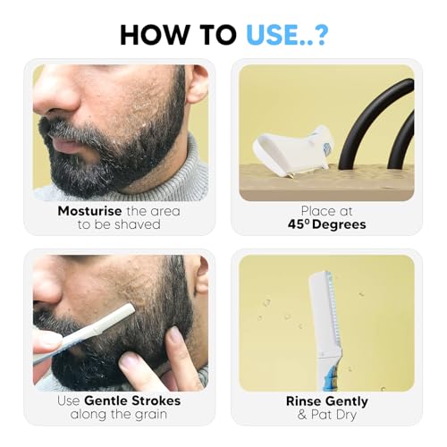 LetsShave Pro Styler for Men Beard, Reusable, Pack of 3, Beard Shaper, Multi Grooming, Face Razor for Men, Beard Pen Styler, 60 Days of Styling - Image 5