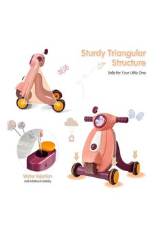MUMS PLANET A modern and advanced educational walker for children from Mums Planet - a push-operated baby walker with an attractive light, music and a ball with a safe rubber part, a toy walker for young children  - Image 4