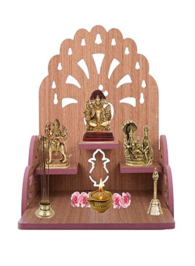 Krupasadhya Handmade Beautiful Wooden Temple/Home Temple/Puja Mandir/Wall Hanging and Table Top Home Mandir Temple/Home Decor Beautiful Wooden Temple - Image 1