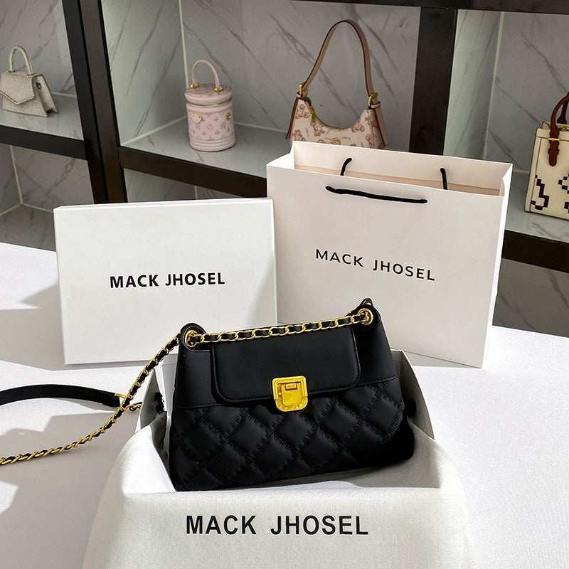 One-Piece Delivery Small Fragrance Style Rhombus Chain Bag 2023 Popular Commuter Shoulder Underarm Bag - Image 2