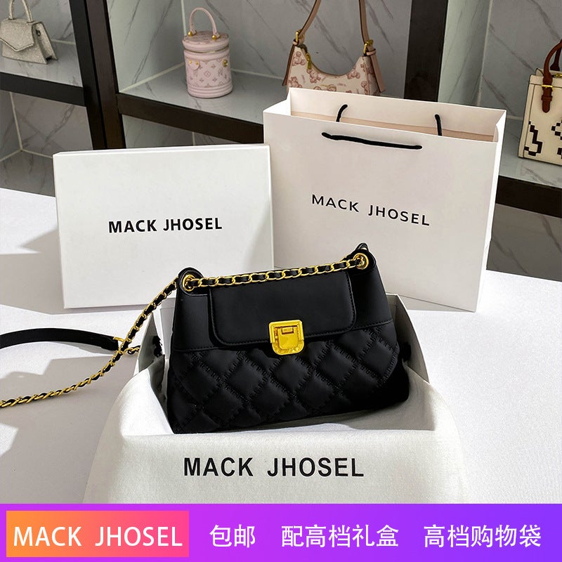 One-Piece Delivery Small Fragrance Style Rhombus Chain Bag 2023 Popular Commuter Shoulder Underarm Bag - Image 1