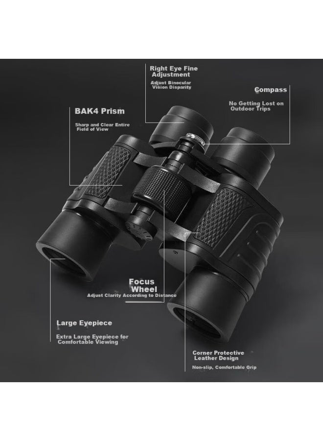 Tiger Pavilion Huge Binoculars Outdoor Portable High-power Hd Wide-angle Paul Low-light Night Vision Military Professional Grade - Image 4
