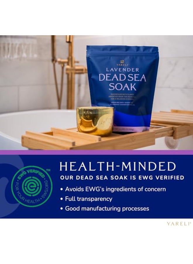 Yareli Magnesium Flakes 5lb Lavender Dead Sea Bath and Foot Soak Alternative to Epsom Salt with Over 250000mg of Magnesium Chloride Per Bag - Image 4