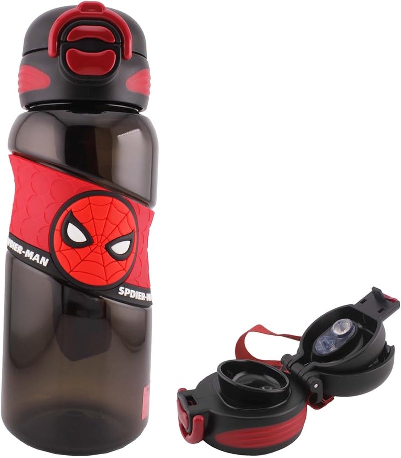 BrainGiggles Water Bottle for Boys – Leakproof, BPA-Free Kids, Lightweight Tritan Water Bottle with Strap for School, No Spill (700ML) - Image 1