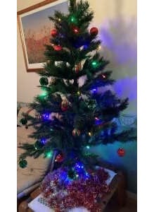 Lazybeee LAZYBEEE 3 Feet Christmas Tree with 50 pcs Decoration Christmas Ornaments Christmas Decorations Tree  - Image 2