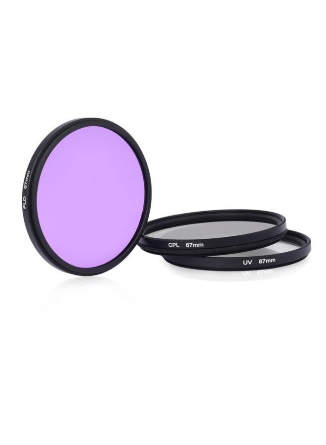 Direct Batch SLR Photography Filter Suit UV CPL Polarization FLD Lens Cover Hood Filter Bag-Color:52mm  - Image 3