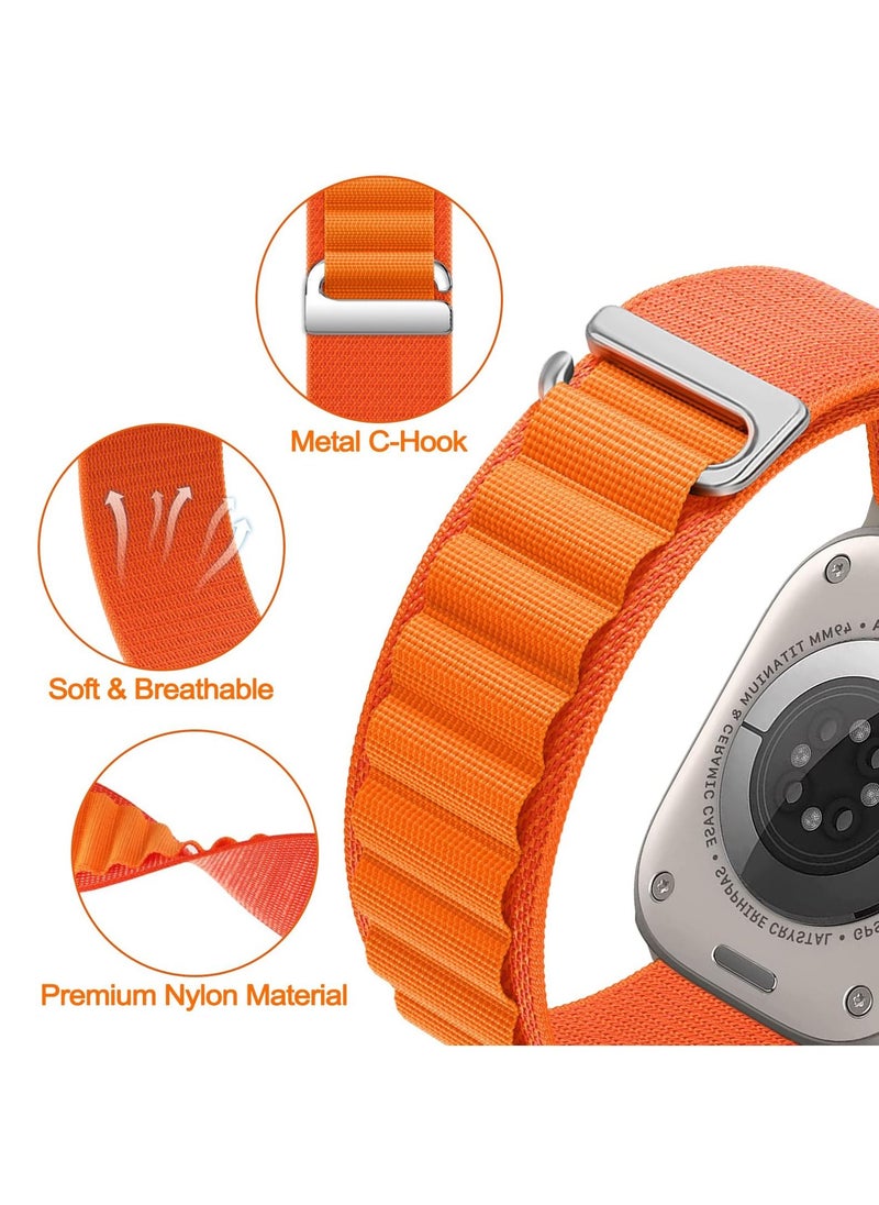 BORTONY - Apple Watch Band 38mm 40mm 41mm Alpine Loop Pack of 4 with Adjustable Sport Nylon Elastic Strap for iWatch Ultra 8 7 6 5 4 3 2 1 - Image 1
