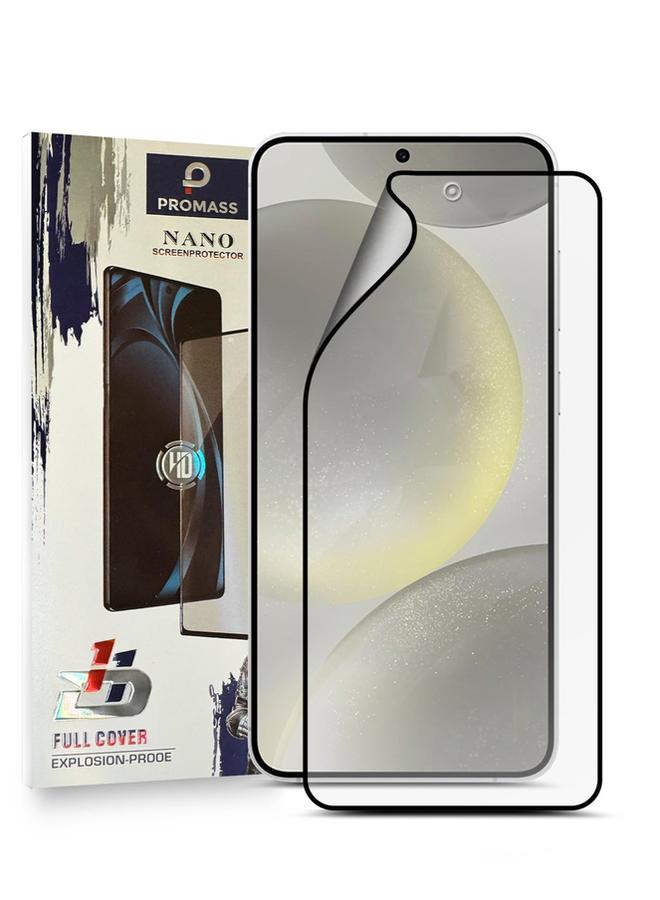 بروماس غطاء حماية شاشة PROMASS 11D Nano Full HD مقاوم للانفجار لهاتف Samsung Galaxy S24 Plus 2024 - ملمس ناعم ومضاد لبصمات الأصابع وخالٍ من الفقاعات - Image 1