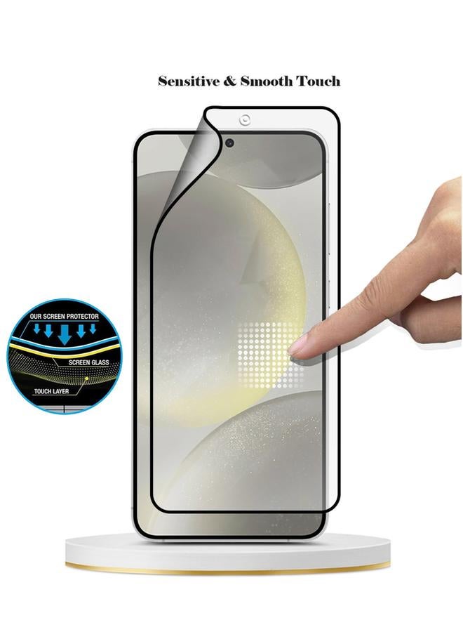 بروماس غطاء حماية شاشة PROMASS 11D Nano Full HD مقاوم للانفجار لهاتف Samsung Galaxy S24 Plus 2024 - ملمس ناعم ومضاد لبصمات الأصابع وخالٍ من الفقاعات - Image 3