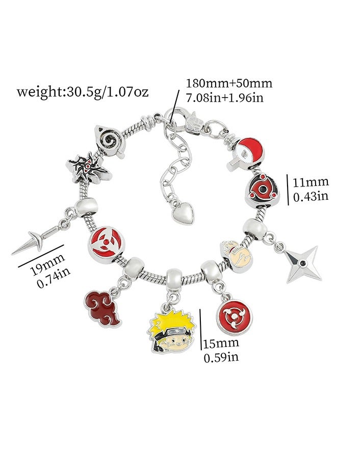 Naruto Alloy DIY Bracelet Cartoon fun Pendant Holiday Gifts  - Image 4