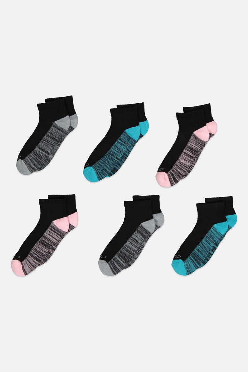 clarks Women 6 Pairs Brand Logo Chaussettes Socks, Multicolor - Image 3