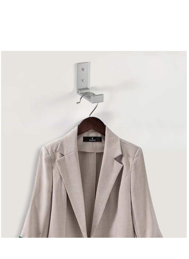 SYOSI 5 Pcs Folding Coat Hooks Wall Hooks for Hanging Coat Towel Hooks Hardware Heavy Duty Aluminum Alloy Headphone Holder Hooks No Rust Wall Mounted Bags Fitness Equipment - Image 4