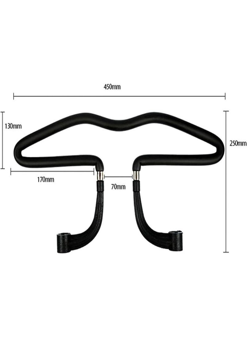 شماعة معاطف للسيارة، علاقة بمسند رأس للمقعد الخلفي من الكروم، قضيب علاقة ملابس متعدد الوظائف للشاحنة والسفر والسيارة - Image 3