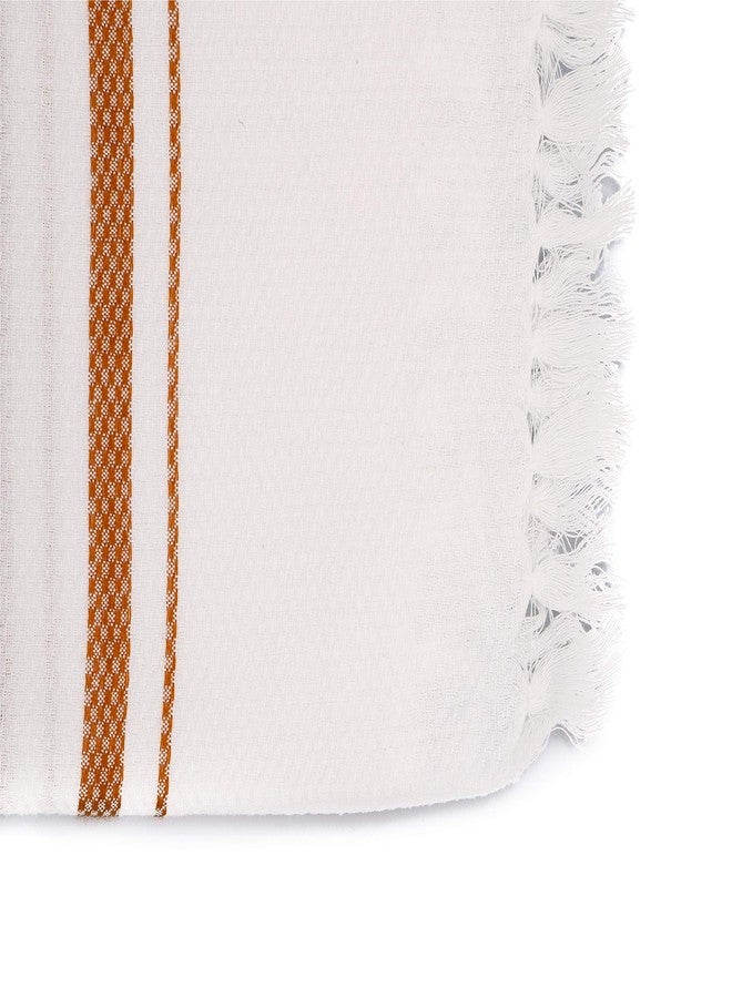 AVKA Studio Handloom Towels Set of 2 Indian Towel Cotton Bath Towels Fast Drying Camping Towel 30x60 Inches - Image 3
