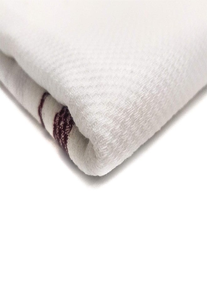 AVKA Studio Handloom Towels Set of 2 Indian Towel Cotton Bath Towels Fast Drying Camping Towel 30x60 Inches - Image 4