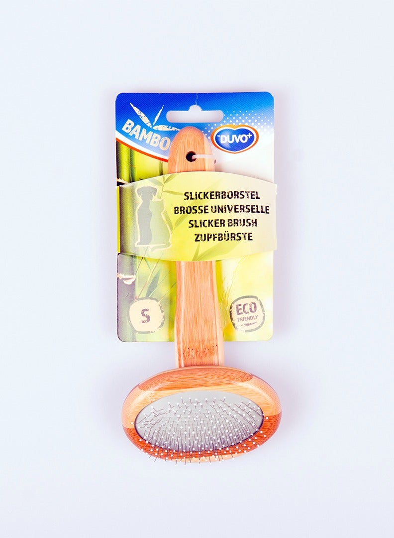 duvo Plus Bamboo Slicker Brush For Dogs - Image 2