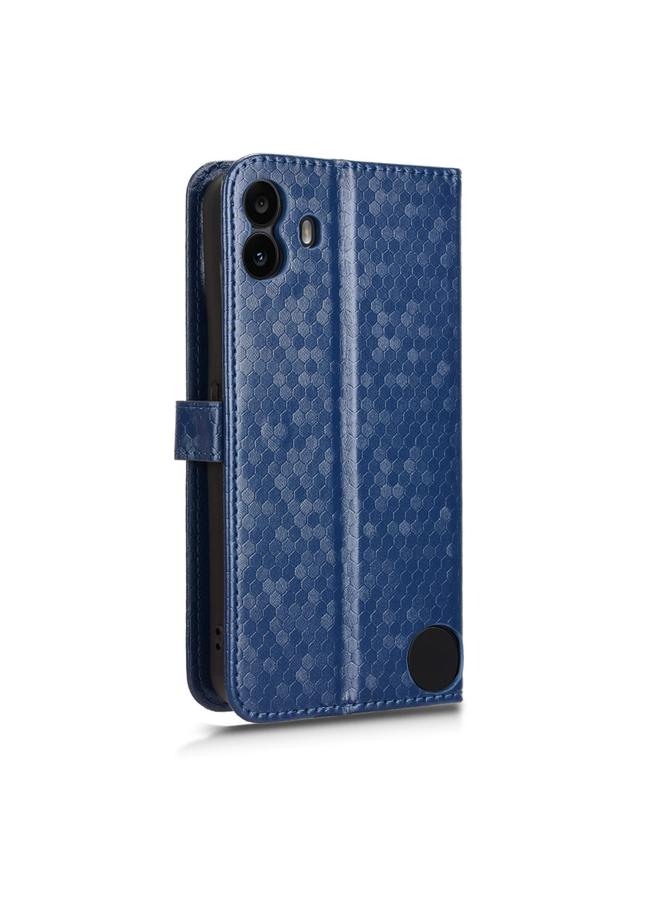 S-TOP Case For Nothing CMF Phone 1 Honeycomb Dot Texture Leather Phone Case - Image 4