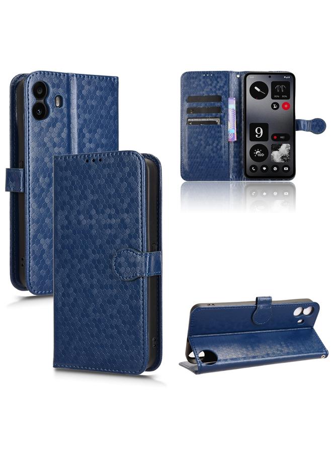 S-TOP Case For Nothing CMF Phone 1 Honeycomb Dot Texture Leather Phone Case - Image 1