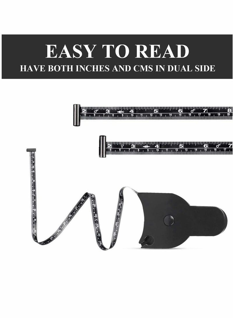 Y&D Body Fat Caliper and Measuring Tape for Skin Fold Analyzer BMI Measurement Tool Measure Lock Pin 2 Pack - Image 4