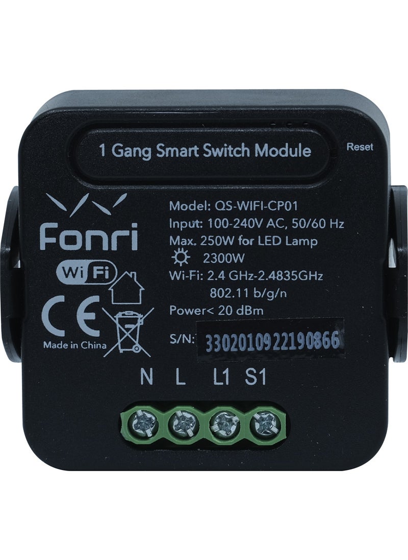 Fonri Wireless Smart Recessed Single Switch  - Image 1
