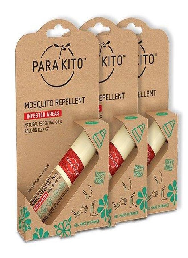 PARAKITO Roll-on Gel Mosquito Repellent for Kids & Adults | w/Vitamin E & Citronella Oil | Travel Size Insect Repellent for Hiking & Camping Accessories | DEET-Free Protection (0.67 oz) 3 Pack - pzsku/Z23F44B118C2F5E00317CZ/45/_/1685625797/949d86e3-642c-4f40-ab15-9d5ef0b99c89