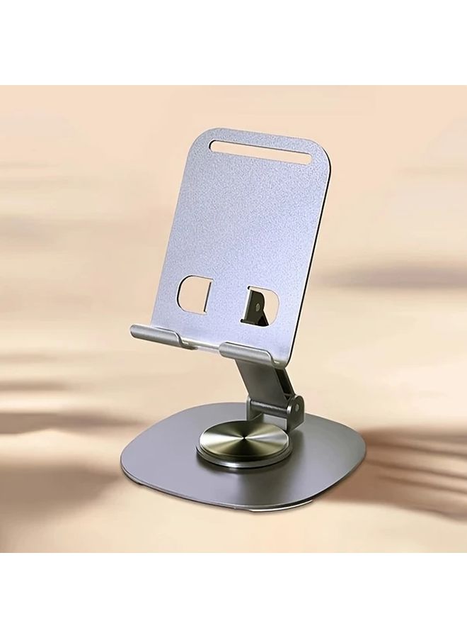 Purple Aluminum Alloy Adjustable Phone Stand Holder 360 Rotating Desktop - Image 3
