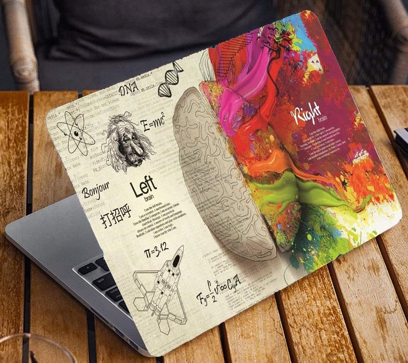 PIXELARTZ أغطية لابتوب للدماغ الأيسر والأيمن 15.6 بوصة أغطية/ملصقات لابتوب لديل-لينوفو-أيسر-إتش بي (FB-3052) - Image 3