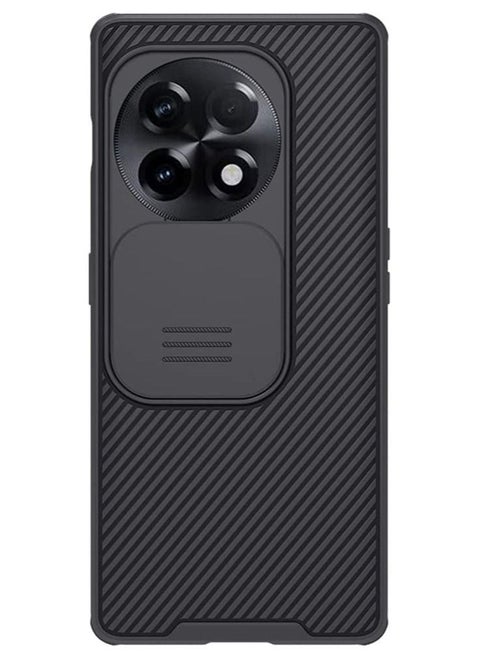 OnePlus 11R Case Cover Camsheild Pro Case With Slide Camera Lens Protection PC Back & TPU Frame Bumper Protection Anti Fingerprint Soft Delicate Touch Compatible for OnePlus 11R 5G (Black)
