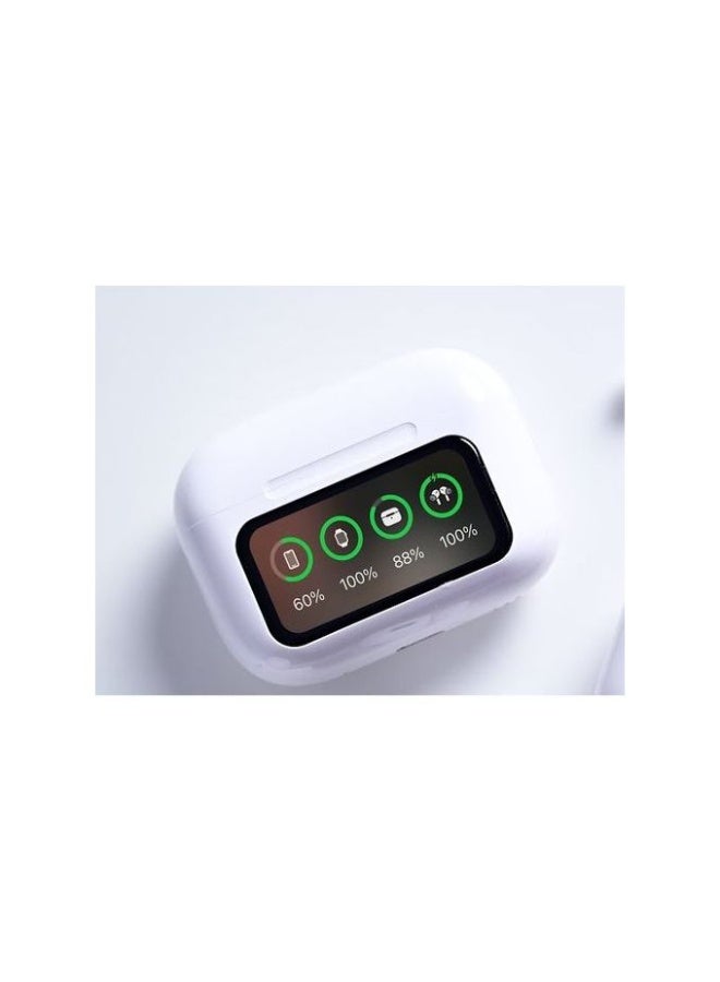 EarBuds A20 Pro2 Wireless Charging Bag, Active Noise Cancellation -Type C Charging Cable - White - Image 2