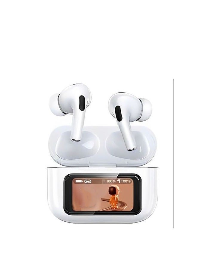 EarBuds A20 Pro2 Wireless Charging Bag, Active Noise Cancellation -Type C Charging Cable - White - Image 1