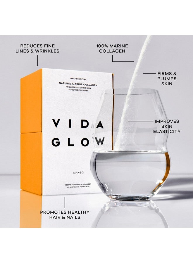 Vida Glow Marine Collagen Powder Sachets Mango - Image 2