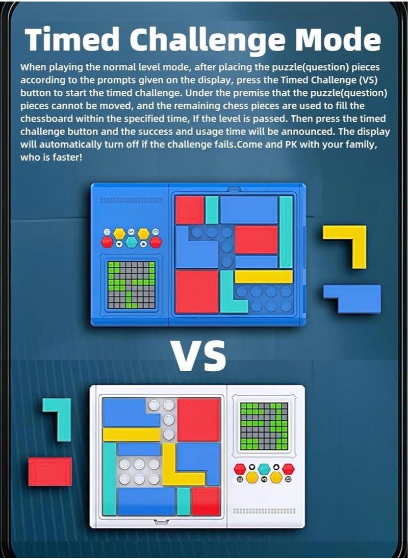 Smart Puzzle Game Console – 500 Levels, Maze Challenge, Interactive Logic & Concentration Game for Boys, Girls, and Parents, Brain Teasers for All Ages, Handheld Puzzle Game, Cognitive Skills Training, Family Fun, Educational Puzzle Console, Focus and Problem-Solving Game