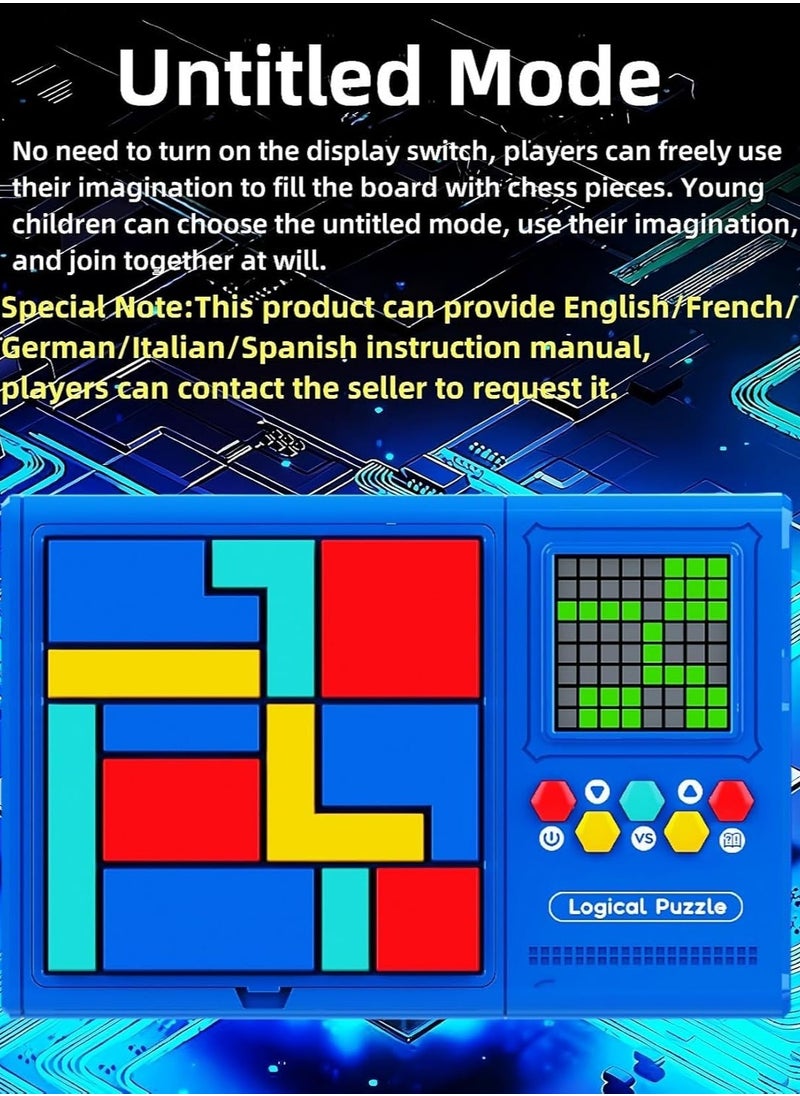 Smart Puzzle Game Console – 500 Levels, Maze Challenge, Interactive Logic & Concentration Game for Boys, Girls, and Parents, Brain Teasers for All Ages, Handheld Puzzle Game, Cognitive Skills Training, Family Fun, Educational Puzzle Console, Focus and Problem-Solving Game