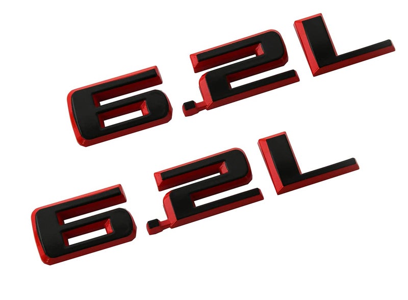 CDD New 20192021 62L Hood Emblems 3D Badge Replacement for Chevy Silverado 1500 2500HD BlackRed