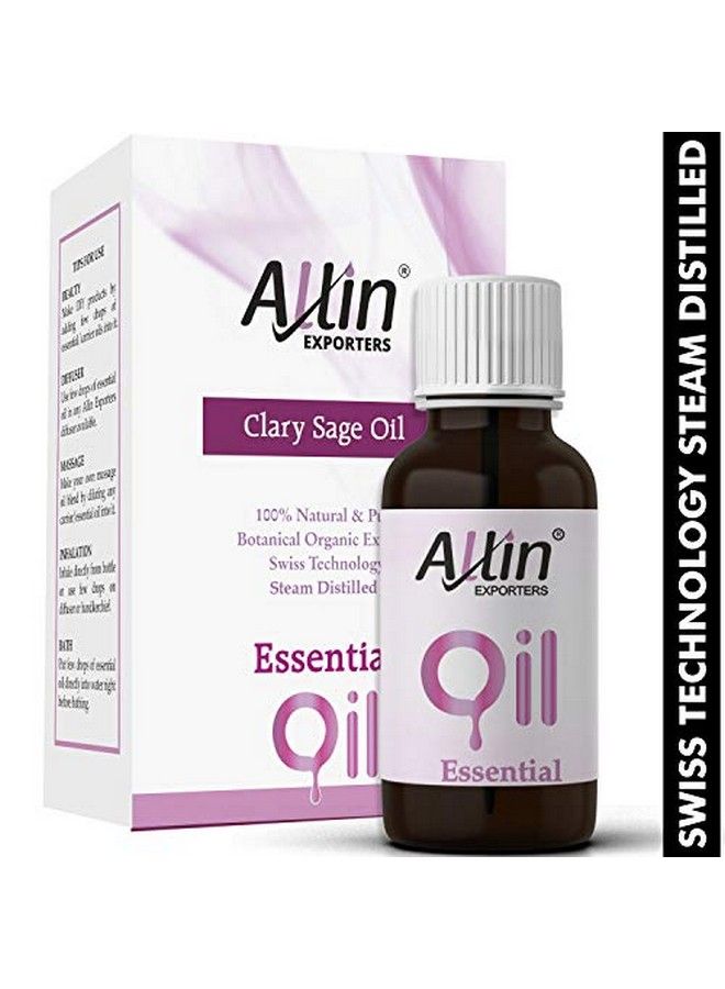 Allin Exporters Clary Sage Oil 100% Pure Natural & Undiluted 30 Ml - Image 1