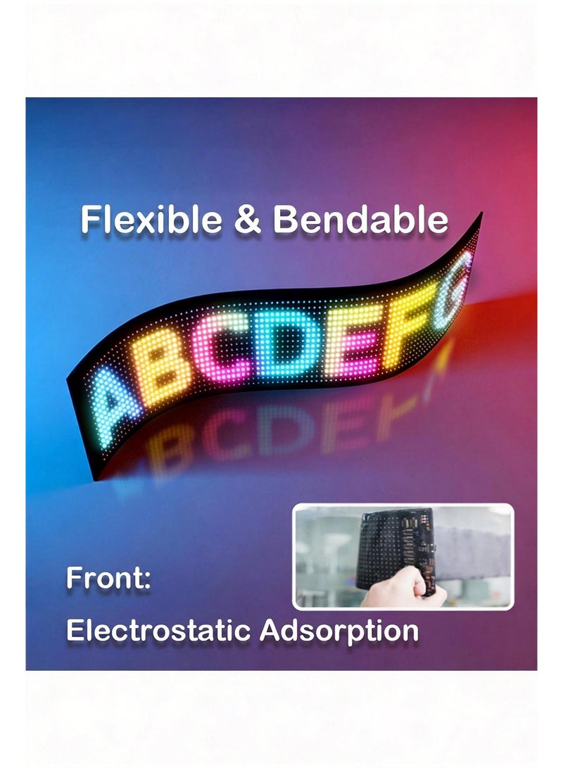 120×595mm Large Dynamic Light for Cars, LED Display Screen for Car Remote and APP Control - Image 5