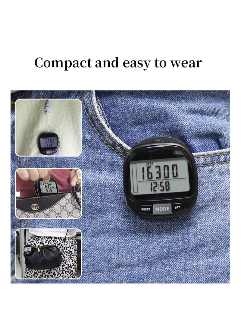 3D Walking Pedometer with 7-Day Memory, Accurate Distance Tracker for Adults - Monitor Your Walking Miles and Exercise Progress Effortlessly. - Image 5