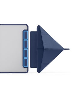 Terra iPad Terra Mini 6/2021 Cover with Smart Pen Holder Slim Smart Cover with Stand 2 in 1 Blue/Clear  - Image 2
