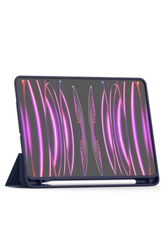 Terra iPad Terra Mini 6/2021 Cover with Smart Pen Holder Slim Smart Cover with Stand 2 in 1 Blue/Clear  - Image 3