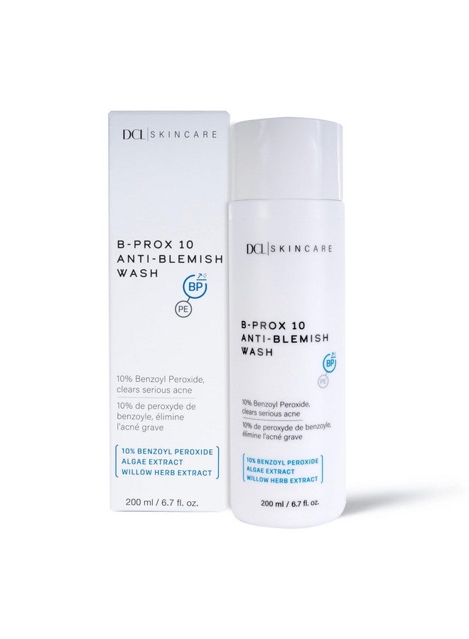 DCL Skincare B Prox 10 Anti-Blemish Wash, Maximum Strength 10% Benzoyl Peroxide Acne Facial Wash, 6.7 Fl Oz - Image 1