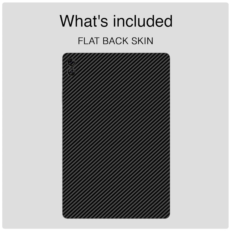 Capes Tablet Skins Compatible with Samsung Galaxy Tab S9 FE | Ultra-Thin Protective Film | Anti-Scratch Vinyl Decal Skin | Not Case/Cover (Carbon Fibre Black, Full Body Skin) - Image 2