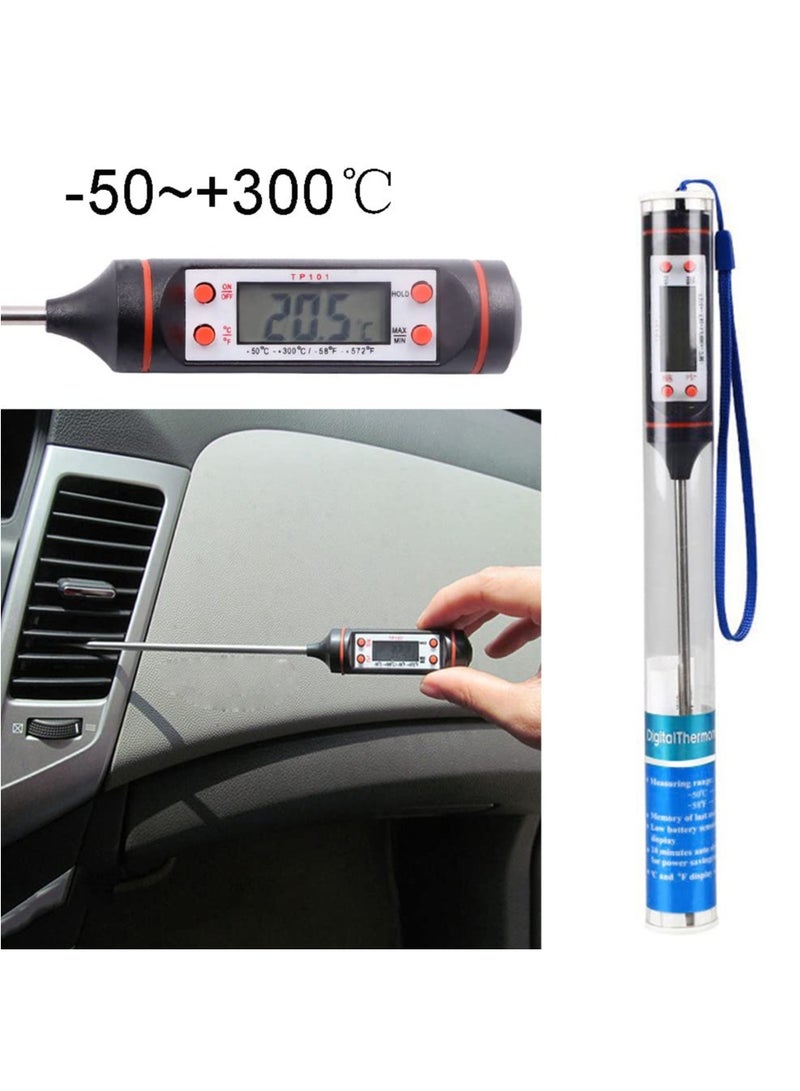 Rubik Pen Type LCD Food Thermometer Stainless Steel Pin Kitchen Temperature Measurement Tools  - Image 4